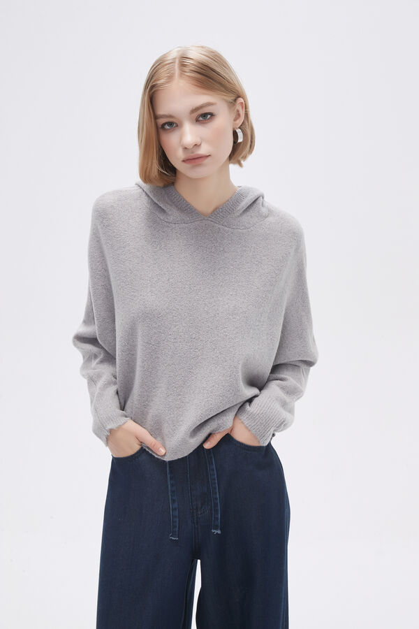 SWEATER PLIDI GRIS MELANGE MEDIO image number null