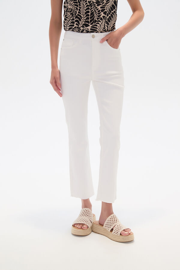 PANTALON CALENDRE MARFIL  / OFF WHITE image number null