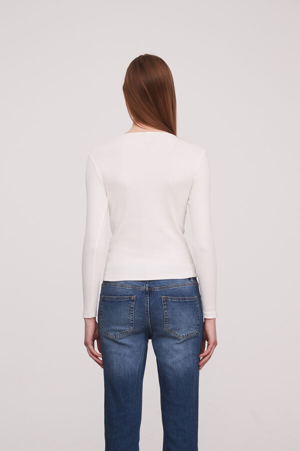 REMERA POLAC MARFIL / OFF WHITE