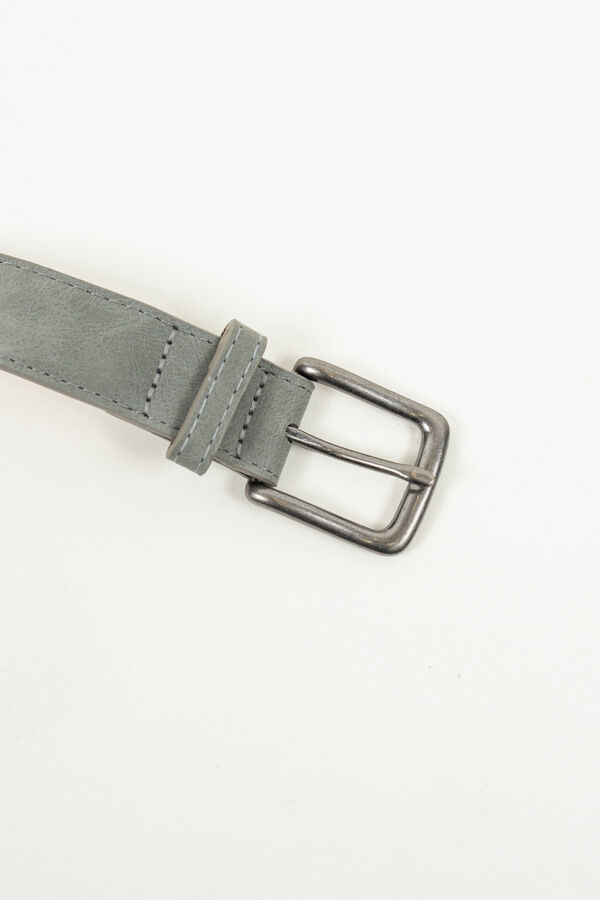 Cinturon Matte Eyelets GRIS image number null