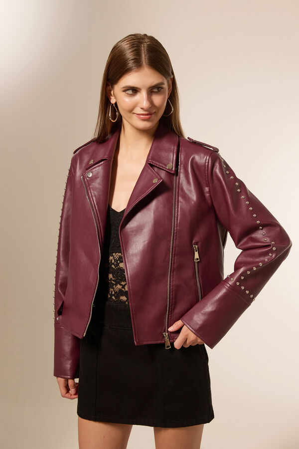 CHAQUETA CASSIAR CEREZA OSCURO image number null