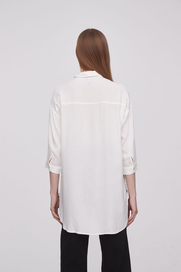 CAMISA DUTTS MARFIL  / OFF WHITE image number null