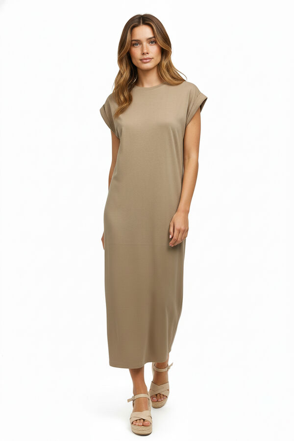 VESTIDO CANNA BEIGE image number null