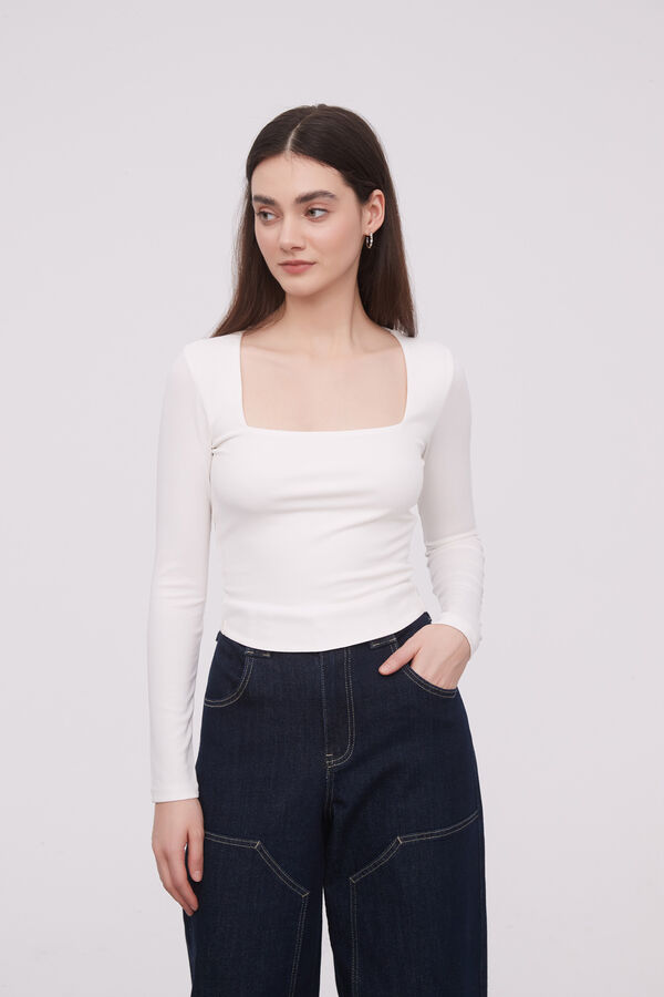 REMERA KISEL MARFIL / OFF WHITE