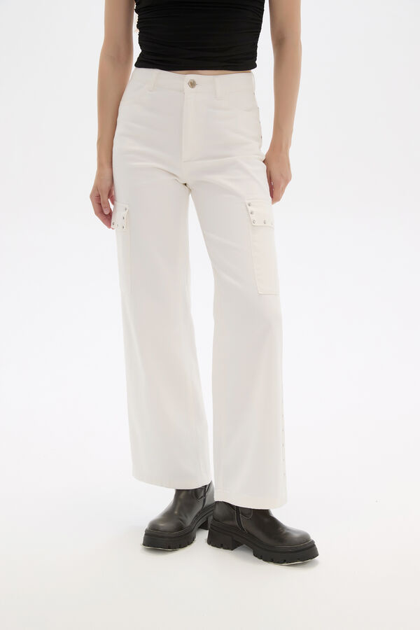 PANTALON BAPOR MARFIL  / OFF WHITE image number null