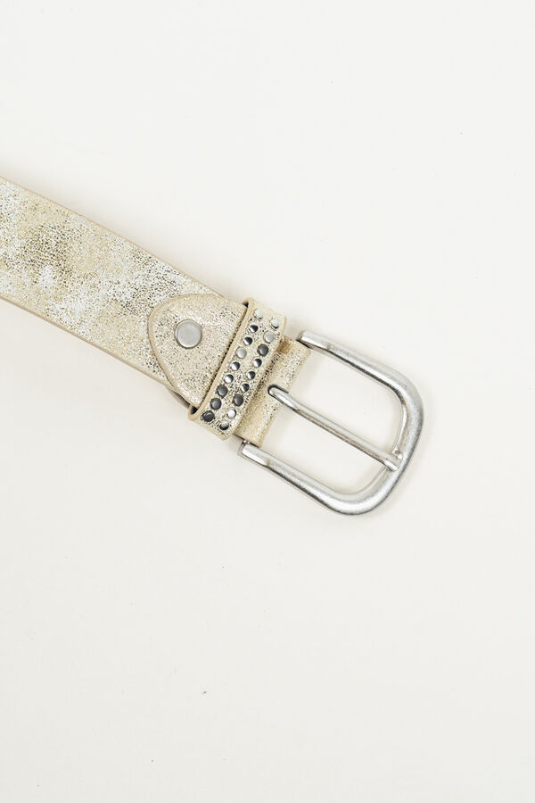 Cinturon Tachas PLATEADO image number null