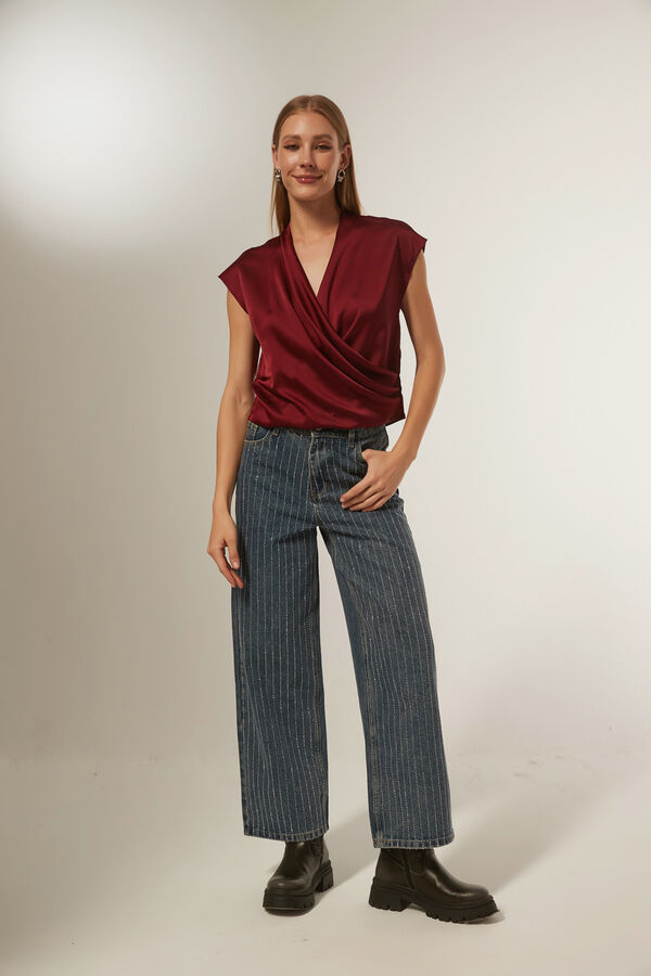 BLUSA LUJANE BORDEAUX OSCURO image number null