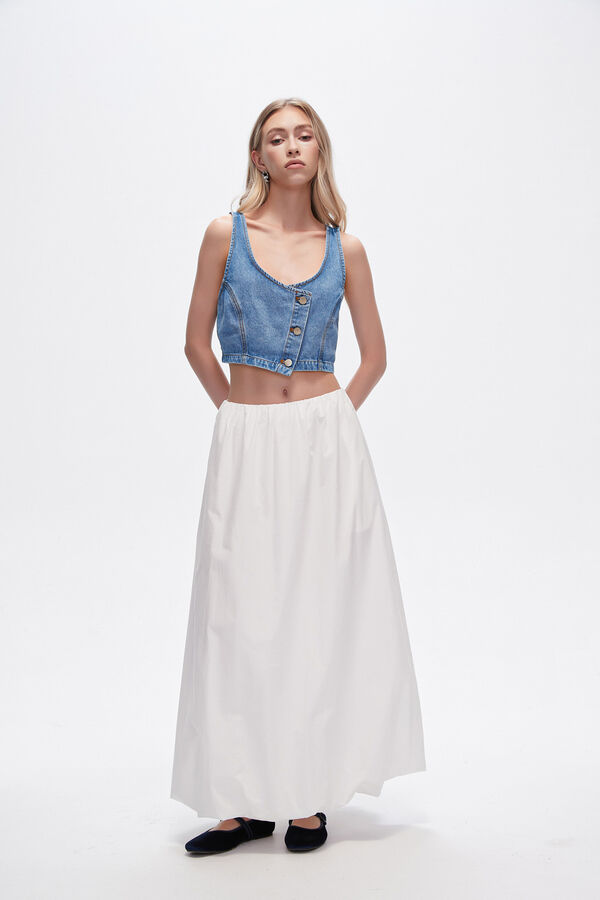 FALDA POLINE MARFIL  / OFF WHITE image number null
