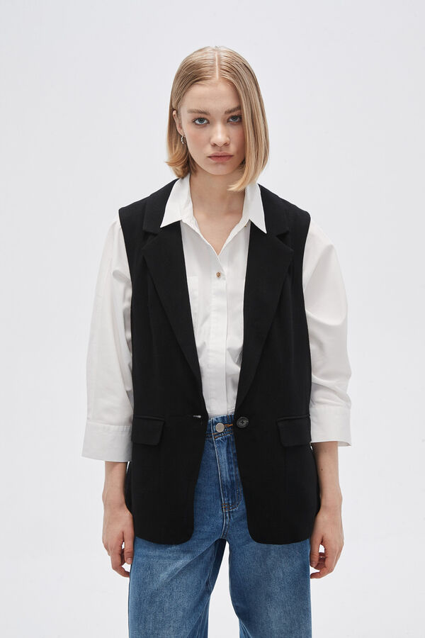 CHALECO RITCHI NEGRO image number null