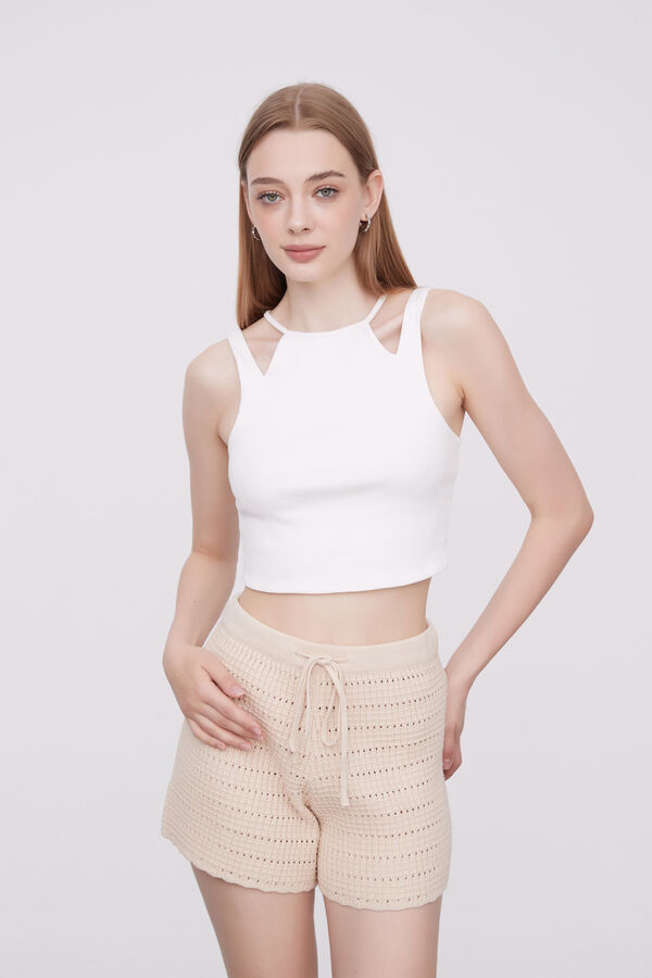 TOPS ALMERINDA MARFIL  / OFF WHITE image number null