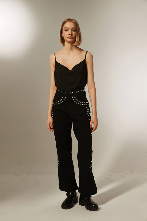 PANTALON BOHOS NEGRO