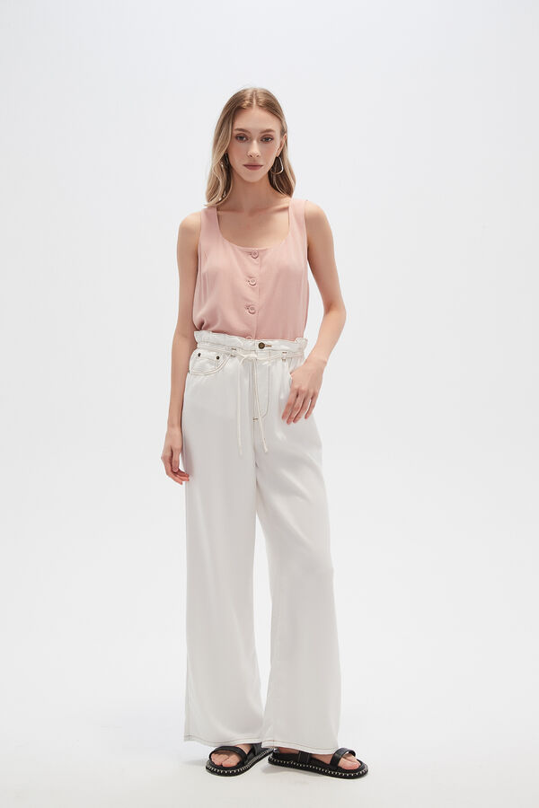PANTALON RAVON BLANCO image number null