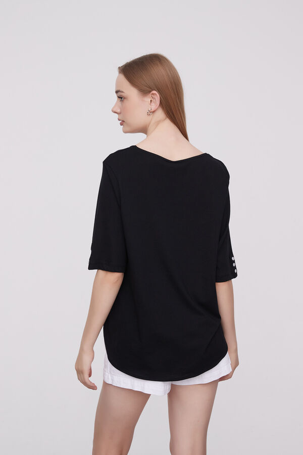 REMERA LEENA NEGRO image number null