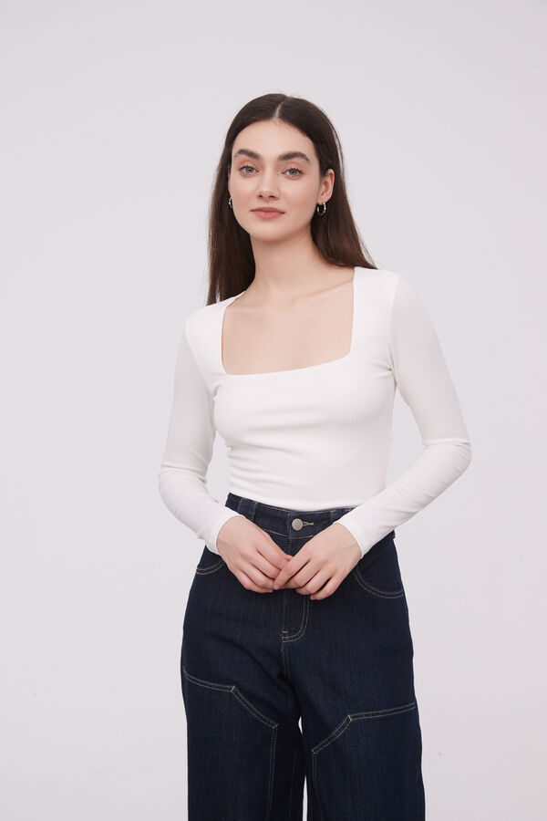 REMERA KISEL MARFIL / OFF WHITE
