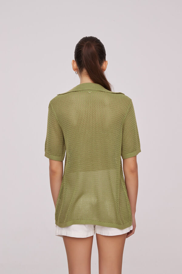CARDIGAN GENOVIAS VERDE OLIVA image number null