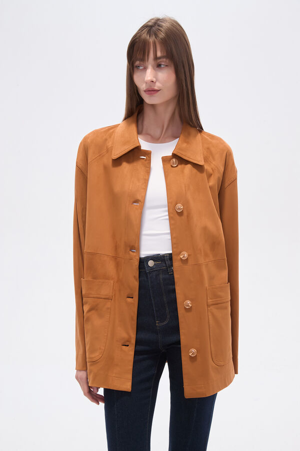 CHAQUETA OLVE CARAMELO image number null