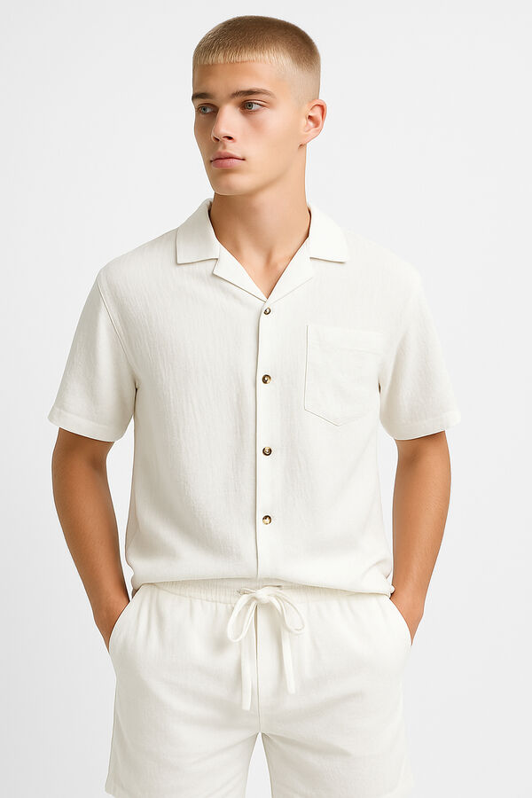 CAMISA ZERAN BLANCO image number null
