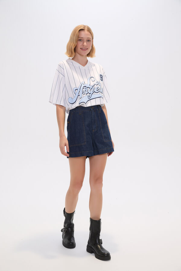 SHORT FEMENE AZUL INDIGO image number null