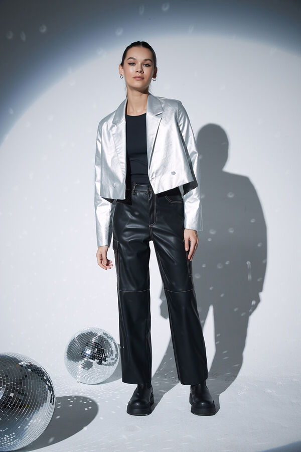 BLAZER LARI PLATEADO image number null