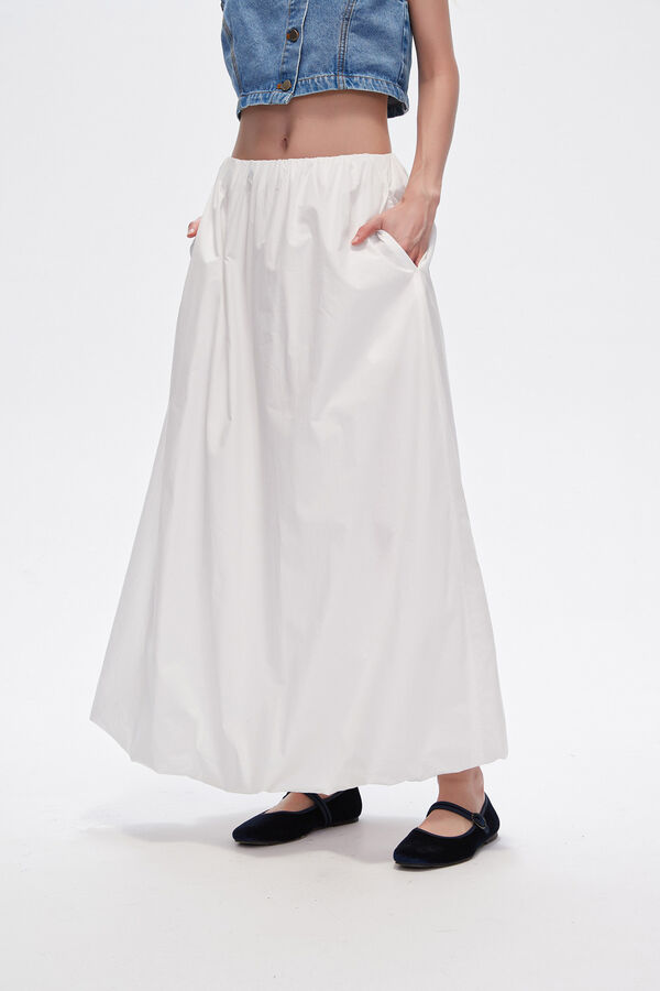 FALDA POLINE MARFIL  / OFF WHITE image number null