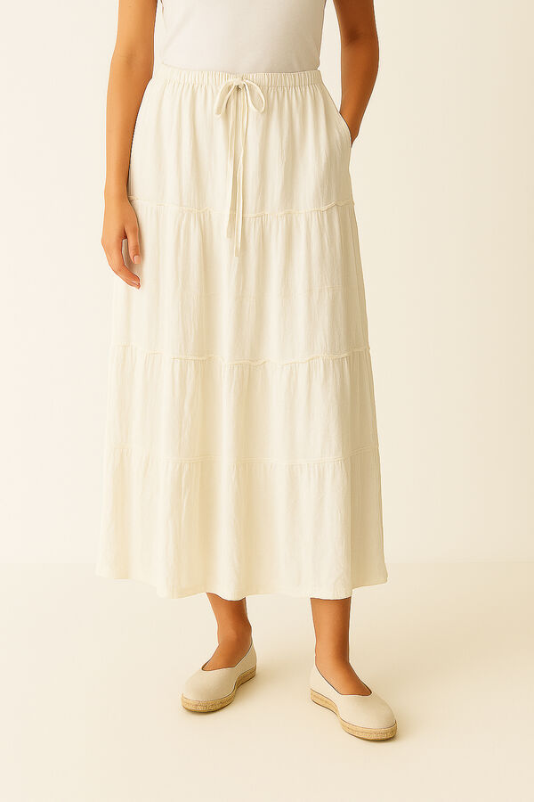 FALDA ABALIN BLANCO image number null