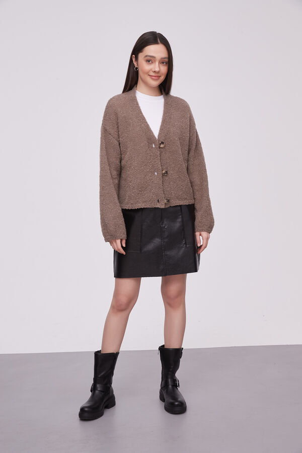 CARDIGAN CALIN TAUPE / MINK / VISON