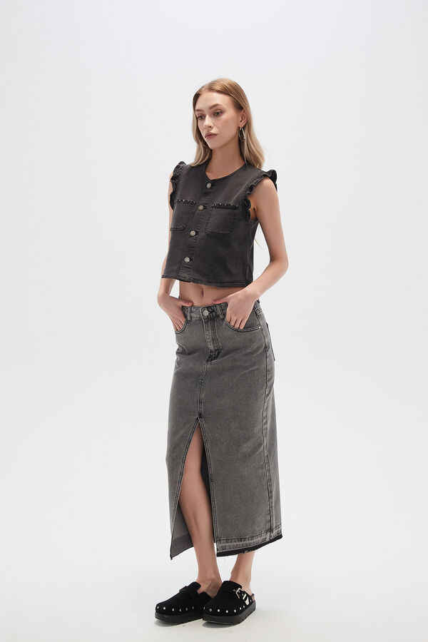 FALDA SILKA GRIS CLARO image number null