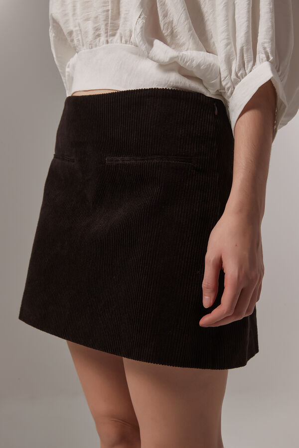 FALDA VIERNO CHOCOLATE image number null