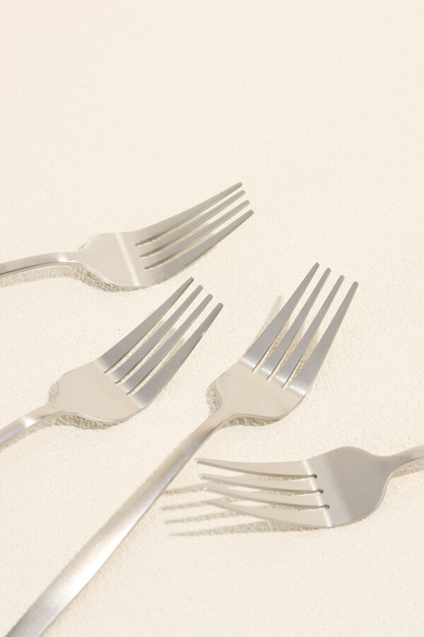 Tenedor Fiordo, Set 4 un. plateado COLOR UNICO image number null