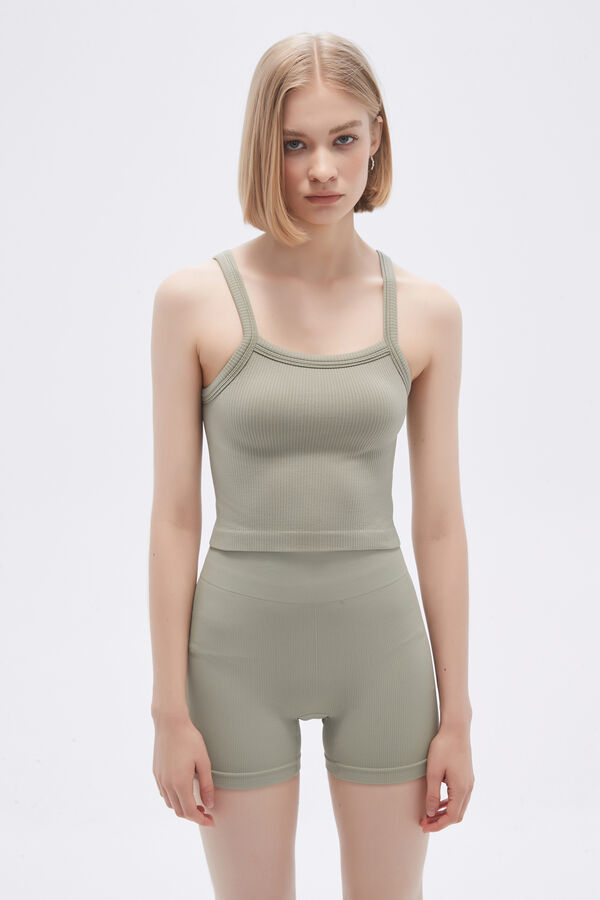 TOPS BESO VERDE GRISACEO image number null