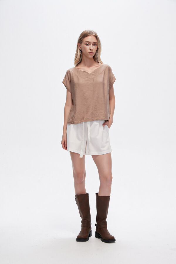 SHORT COZCATL MARFIL  / OFF WHITE image number null