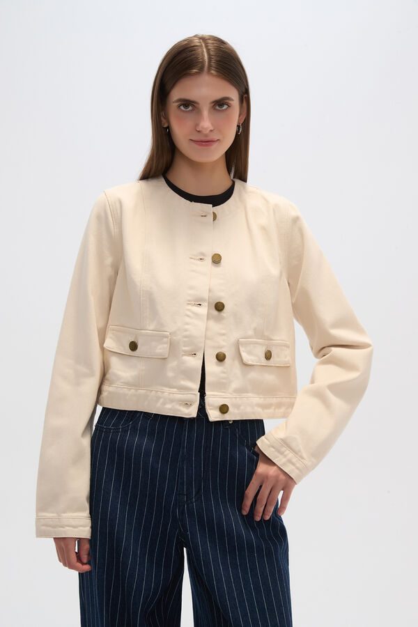 CHAQUETA YALE CRUDO / NATURAL image number null