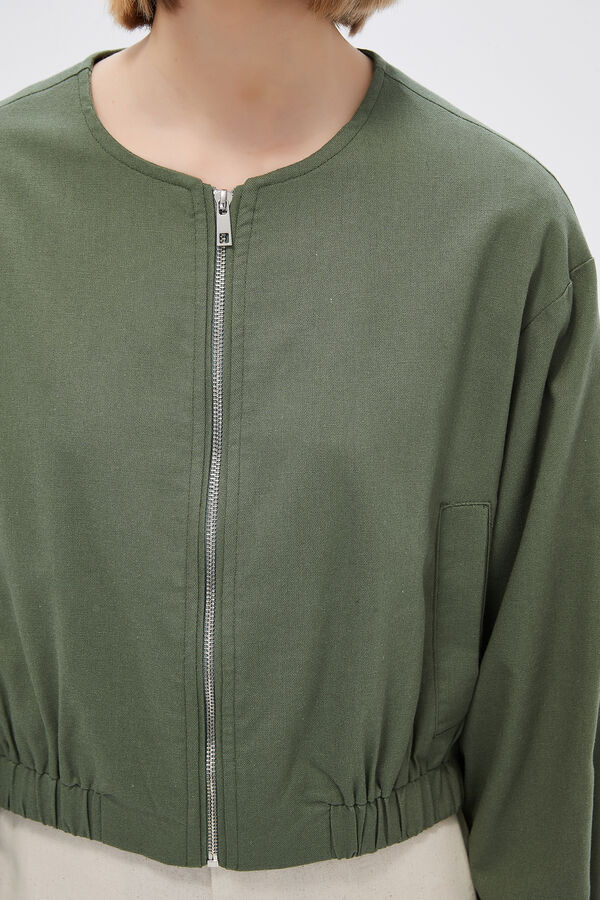 CAMPERA AROLA VERDE OLIVA image number null