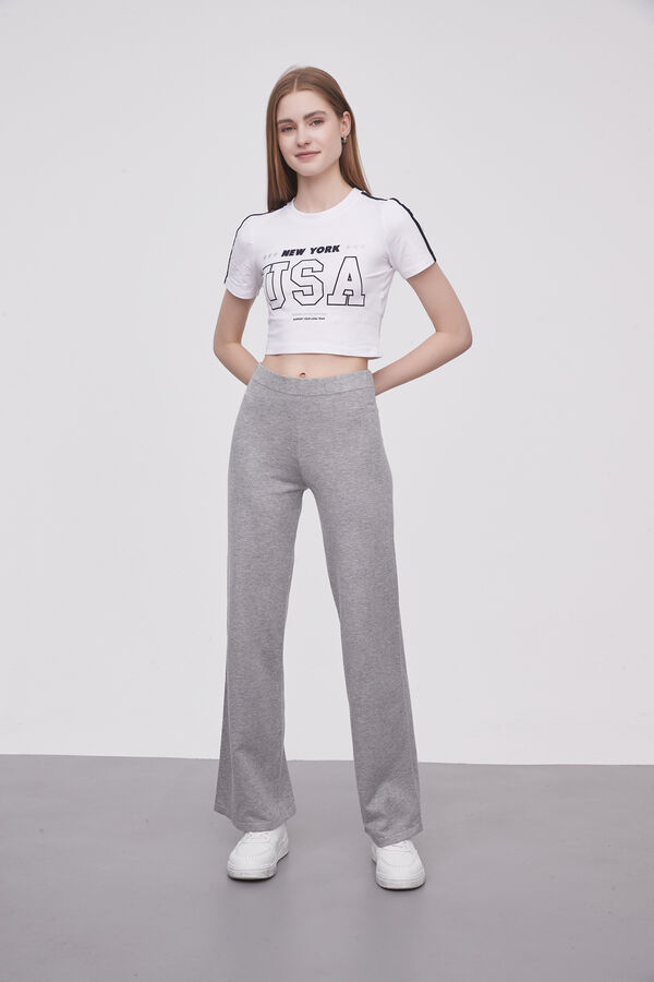 PANTALON JAMBEL GRIS MELANGE MEDIO image number null
