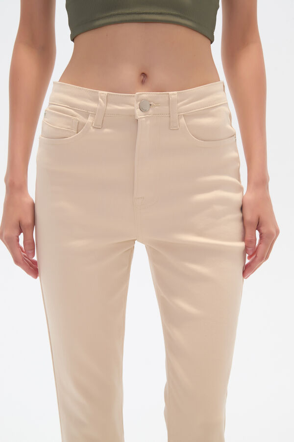 PANTALON CALENDRE BEIGE CLARO image number null