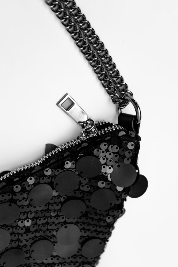 Cartera Sequins NEGRO image number null
