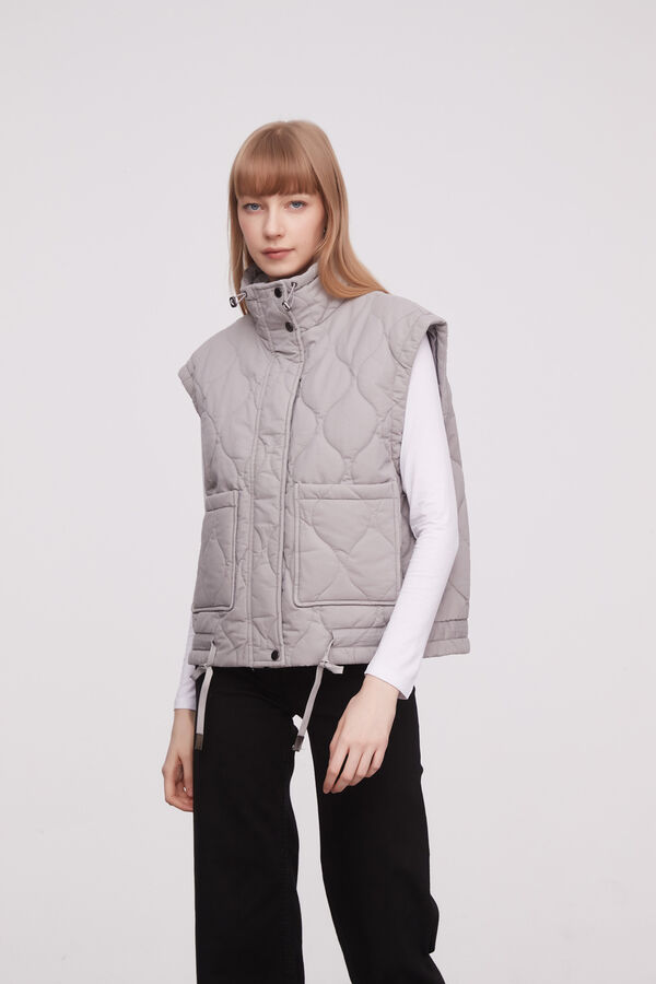 CHALECO GLOSI GRIS MEDIO image number null