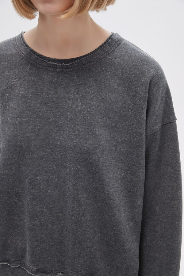 SUDADERA RAMITO GRIS OSCURO