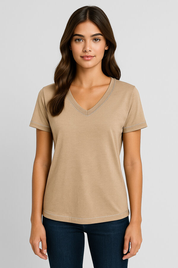 REMERA BALSA TAUPE CLARO image number null