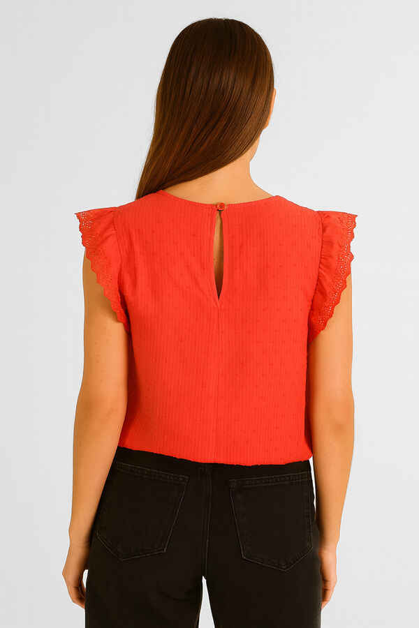 BLUSA PILOS ROJO image number null