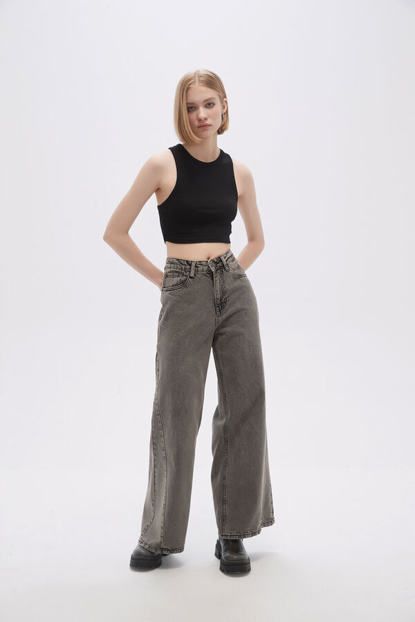 PANTALON TALIPA GRIS MEDIO