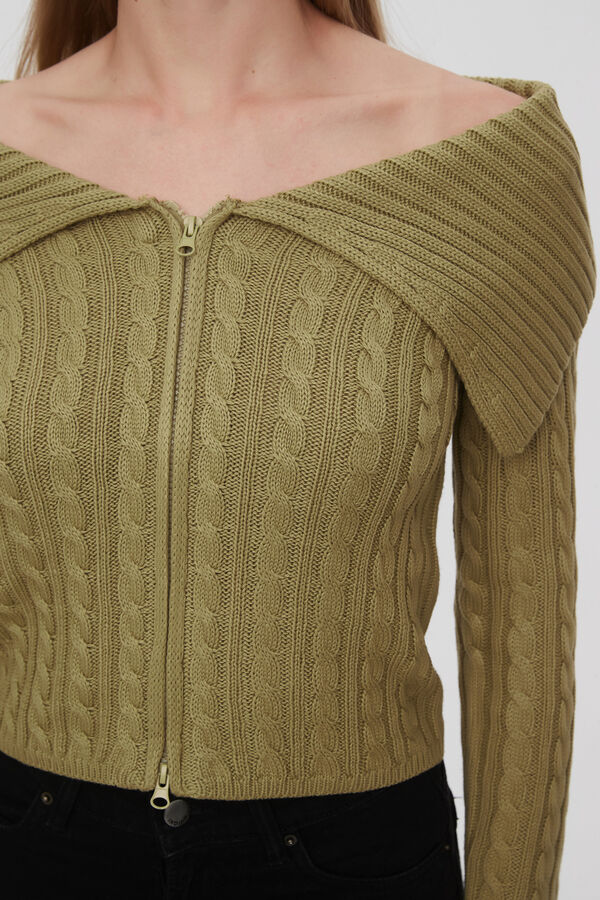 CARDIGAN DAIARITA VERDE OLIVA CLARO image number null