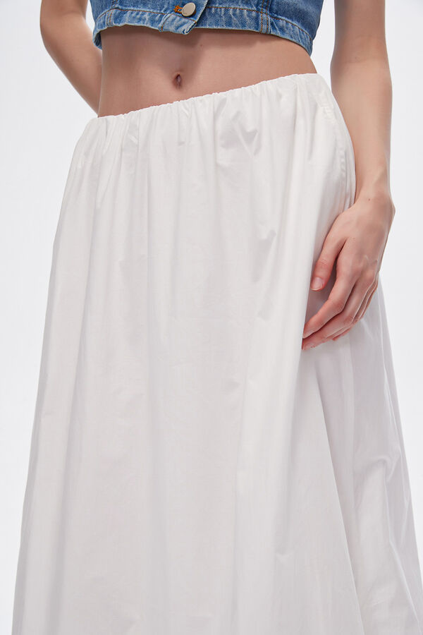 FALDA POLINE MARFIL  / OFF WHITE image number null