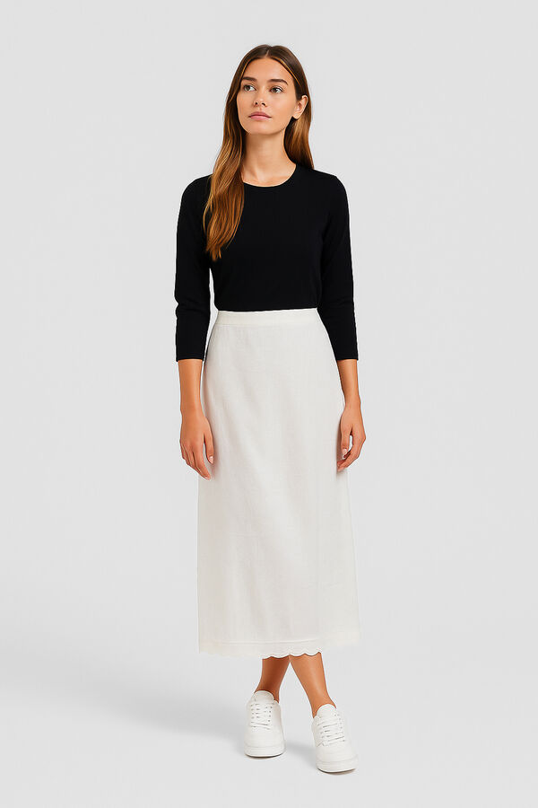 FALDA MALACHITE BLANCO image number null