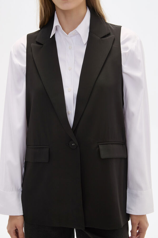 CHALECO ETIQUETT NEGRO image number null