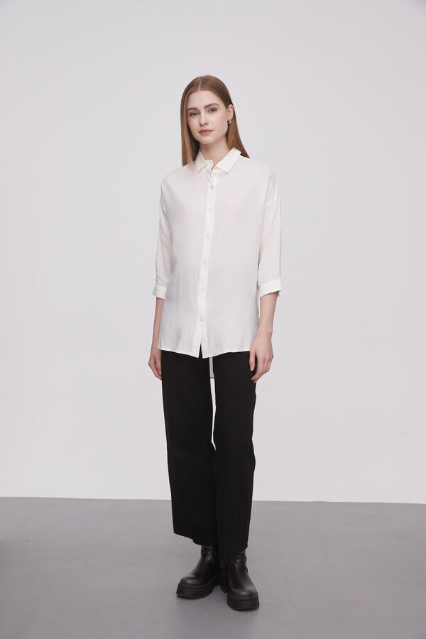 CAMISA DUTTS MARFIL  / OFF WHITE image number null