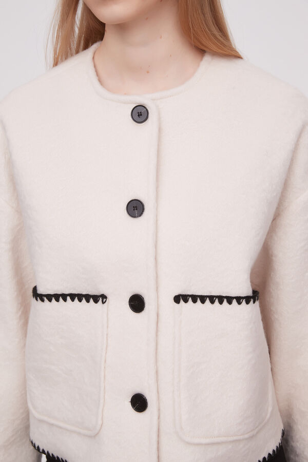 CHAQUETA SHANDIE MARFIL  / OFF WHITE image number null