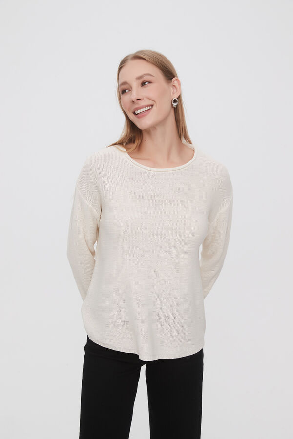 SWEATER GOBY CRUDO / NATURAL