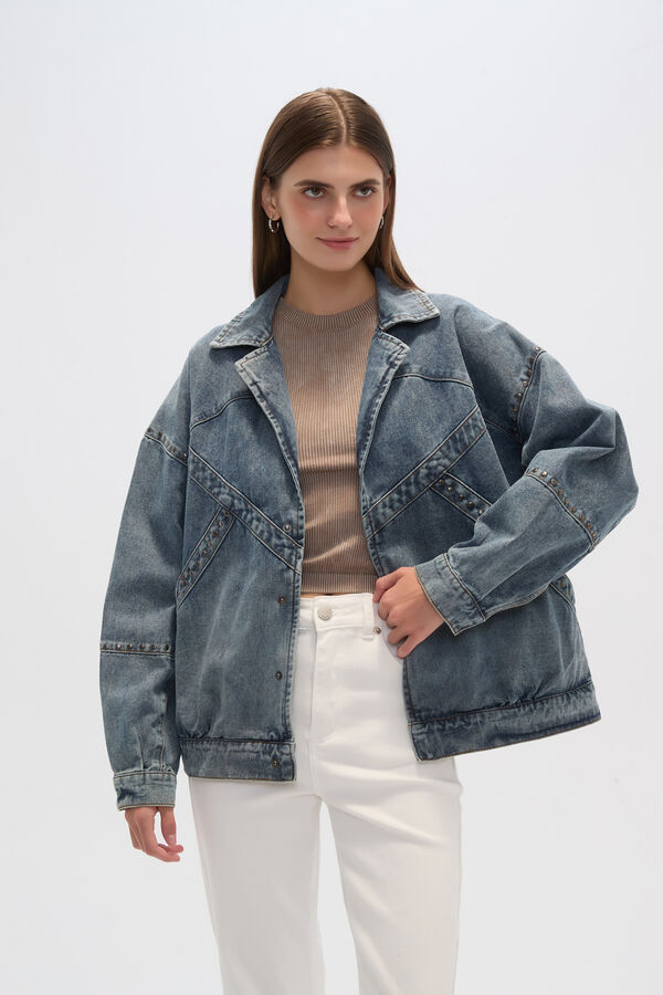 CAMPERA FILOI AZUL GRISACEO image number null