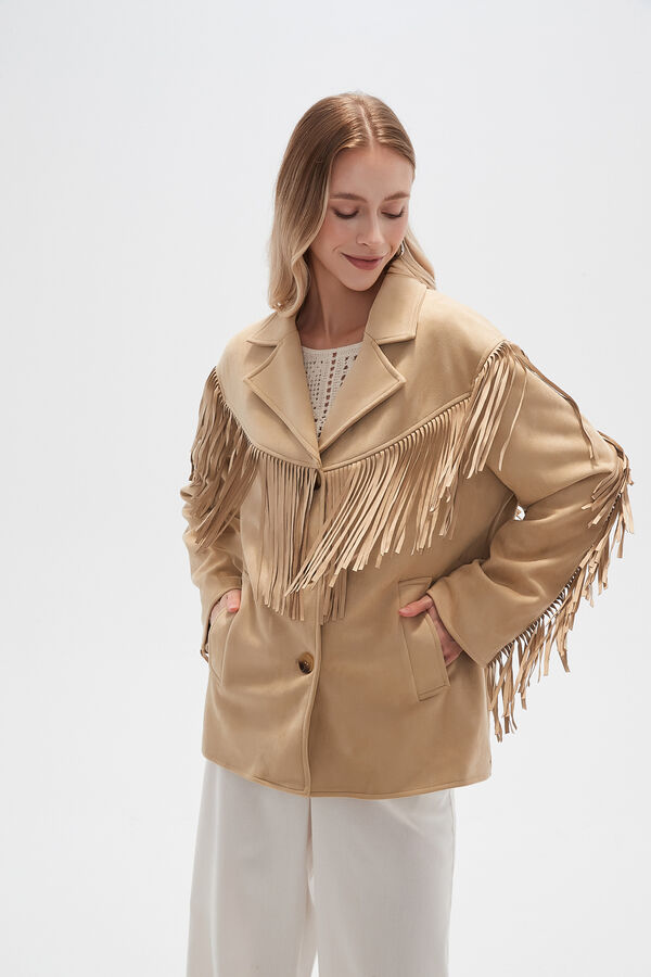 CHAQUETA LIMONA BEIGE image number null